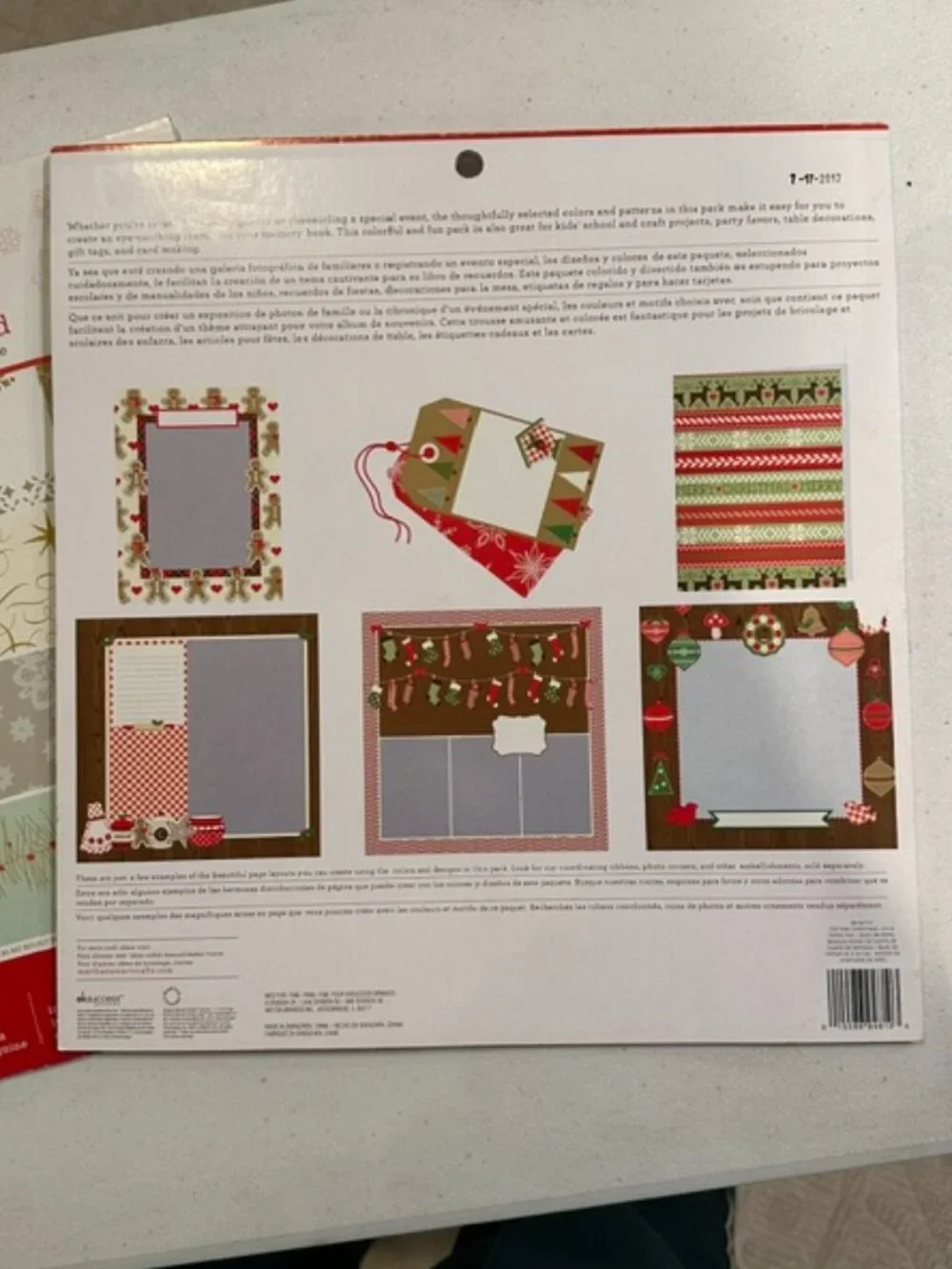 Partially Used/New Papers in Martha Stewart Crafts Designer Christmas Paper Pads